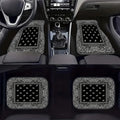 Retro 4Pcs Bohemian Car Floor Mats Heavy Duty Dirty Resistant Persian Carpet Rubber Back Car Floor Protector Rugs