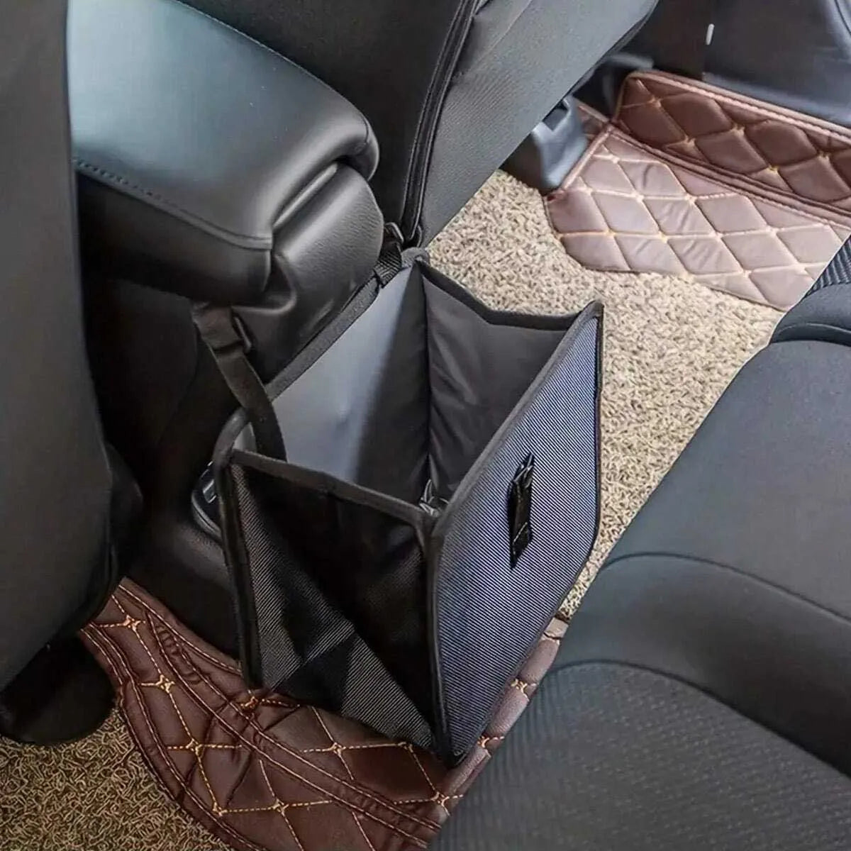 Large Capacity Collapsible Car Trash Can - Waterproof and leakproof hanging storage bag for cars, SUVs, trucks, minivans