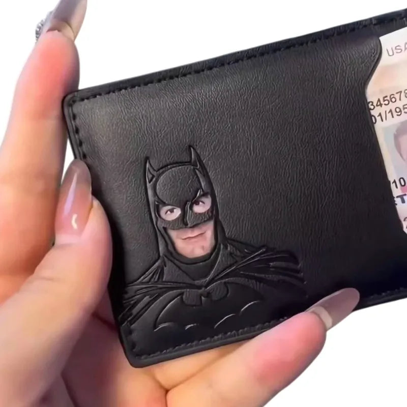 2026 New Bat Wallet Personalized Superhero Mask Card Holder Bat ID Heroic Wallet Gift Birthday Gifts