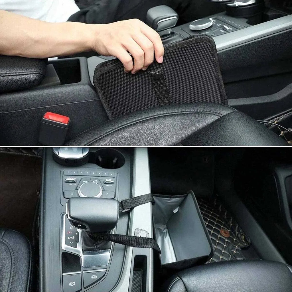 Large Capacity Collapsible Car Trash Can - Waterproof and leakproof hanging storage bag for cars, SUVs, trucks, minivans