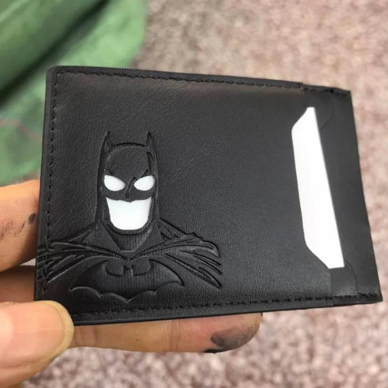 Bat Wallet Personalized Superhero Mask Card Holder Bat ID Heroic Wallet Gift