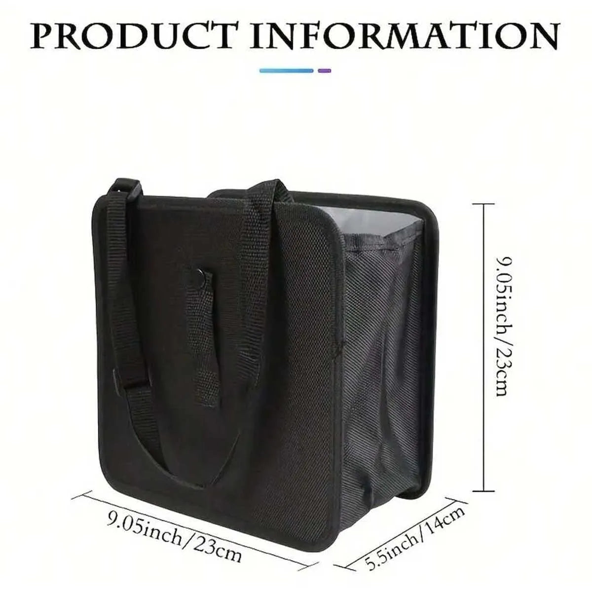 Large Capacity Collapsible Car Trash Can - Waterproof and leakproof hanging storage bag for cars, SUVs, trucks, minivans