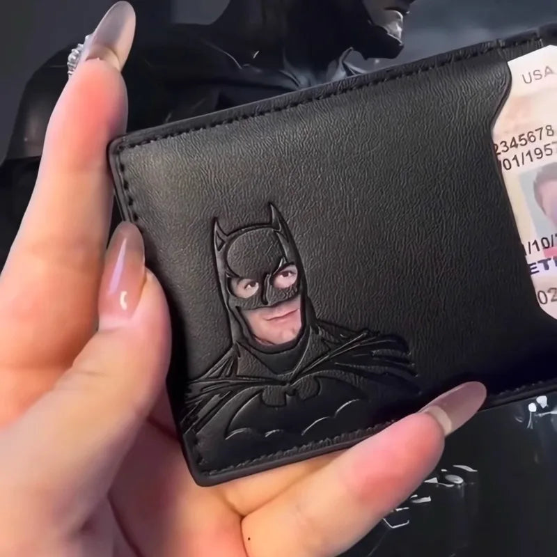 2026 New Bat Wallet Personalized Superhero Mask Card Holder Bat ID Heroic Wallet Gift Birthday Gifts