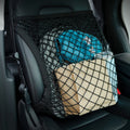 Car Seat Net Elastic Double Layer Storage Mesh Net Fit for Front Seat Handbag Holder with Adjustable Shoulder Strap 19.68×15.7